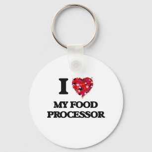 I Liebe mein Nahrungsmittelprozessor Schlüsselanhänger
