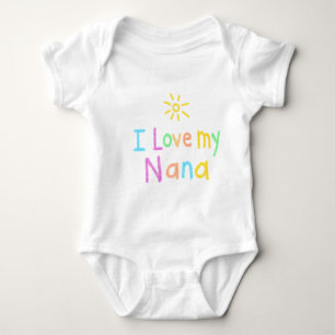 I Liebe mein Nana-Säuglings-Bodysuit Baby Strampler