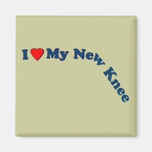 I Liebe mein neues Knie Magnet