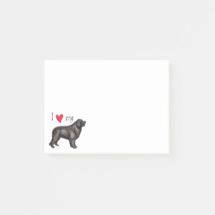 I Liebe mein Neufundland Post-it Klebezettel