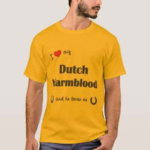 I Liebe mein niederländisches Warmblood T-Shirt