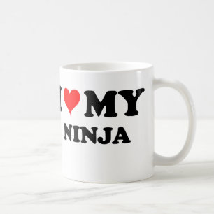 I Liebe mein Ninja Kaffeetasse