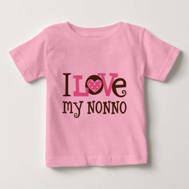 I Liebe mein Nonno Baby T-shirt (Vorderseite)