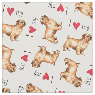 I Liebe mein Norfolk-Terrier Stoff