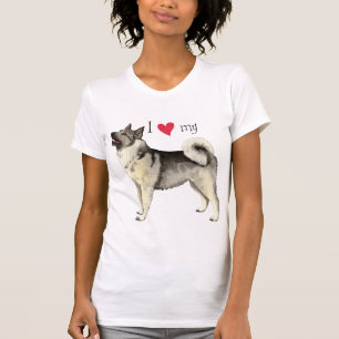 I Liebe mein norwegisches Elkhound T-Shirt