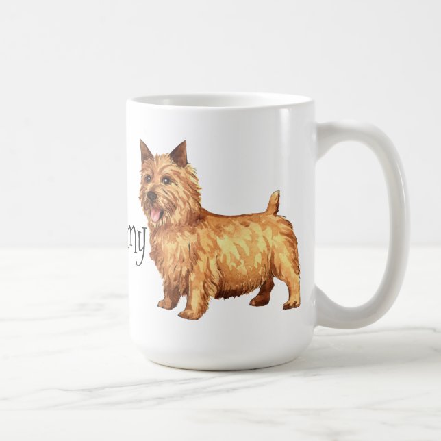 I Liebe mein Norwich-Terrier Tasse (Rechts)