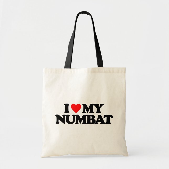 I LIEBE MEIN NUMBAT TRAGETASCHE (Vorne)