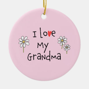I Liebe Mein Oma Foto Keramik Ornament
