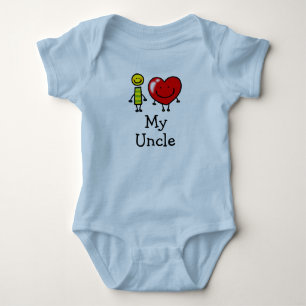 I Liebe mein Onkel Baby Strampler