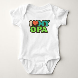 I Liebe mein Opa Baby Strampler