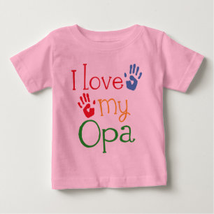 I Liebe mein Opa (Handprints) Baby T-shirt