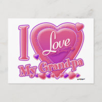 I Liebe Mein Opa rosa/lila - Herz