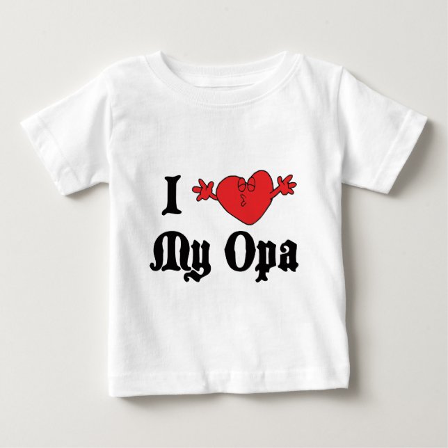 I Liebe mein Opa T - Shirt (Vorderseite)
