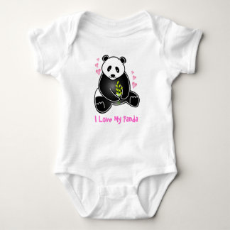 I Liebe mein Panda Baby Strampler