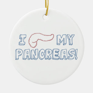 I Liebe mein Pankreas Keramik Ornament
