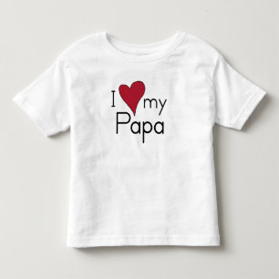 I Liebe mein Papa Kleinkind T-shirt
