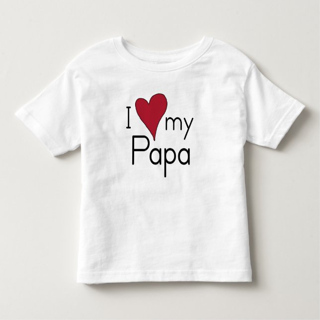 I Liebe mein Papa Kleinkind T-shirt (Vorderseite)