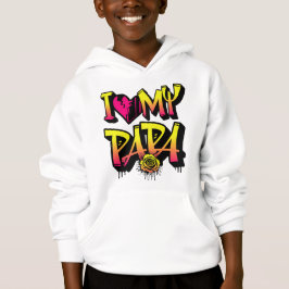 I Liebe Mein Papa-Phantastisches Graffiti-Angebot Hoodie