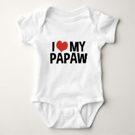 I Liebe Mein Papaw Baby Strampler