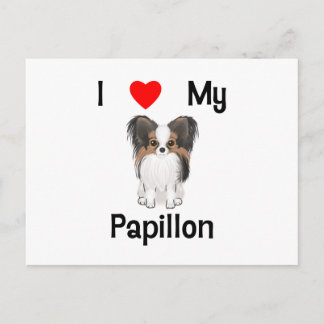 I Liebe Mein Papillon (Bild) Postkarte