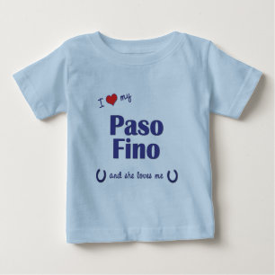 I Liebe mein Paso Fino (weibliches Pferd) Baby T-shirt