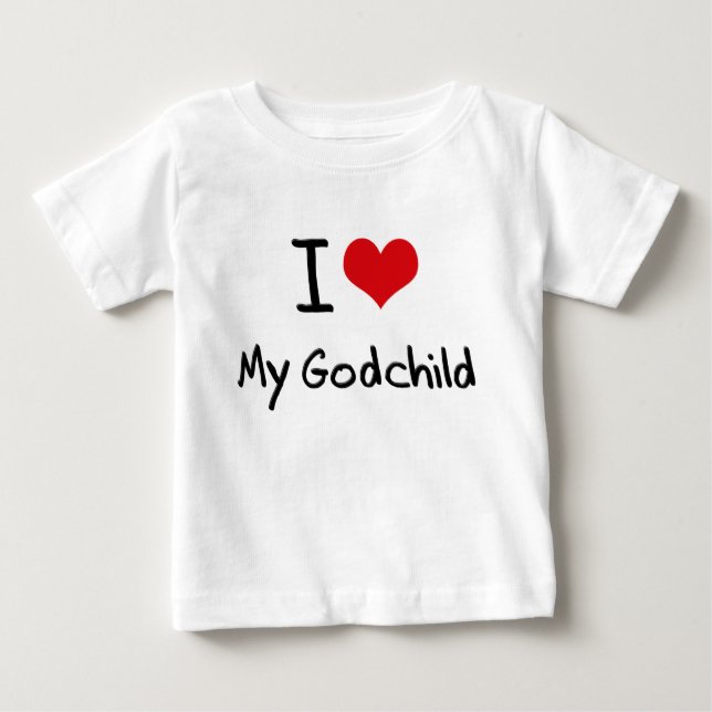 I Liebe mein Patentkind Baby T-shirt (Vorderseite)