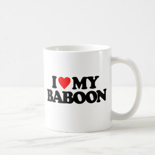 I LIEBE MEIN PAVIAN TASSE