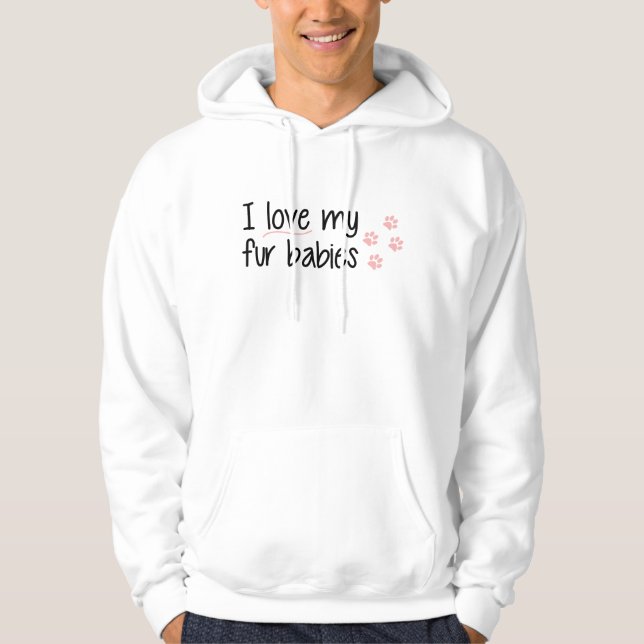 I Liebe mein Pelz-BabysHoodie Hoodie (Vorderseite)