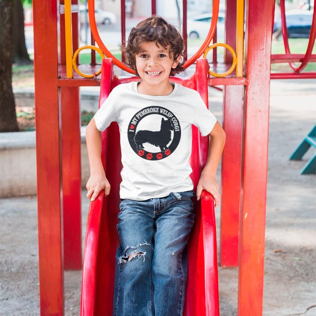 I Liebe Mein Pembroke Walisischer Corgi T - Shirt (Von Creator hochgeladen)