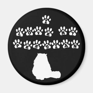 I Liebe mein Perser--Weißer Text Magnet