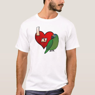 I Liebe mein Pfirsich-Front Conure T - Shirt