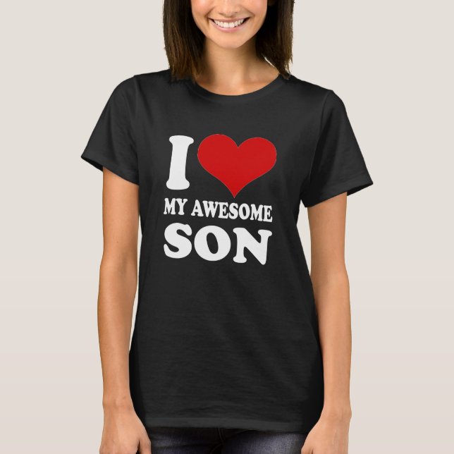 I Liebe Mein Phantastischer Sohn T - Shirt Vater M (Vorderseite)
