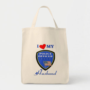 I Liebe mein Polizei-Ehemann Tragetasche