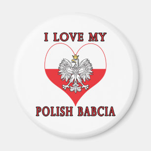 I Liebe Mein Polnisch Babcia Magnet