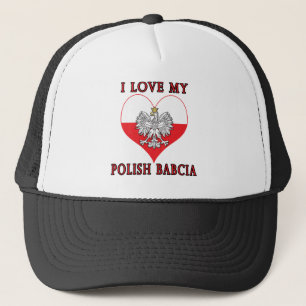I Liebe Mein Polnisch Babcia Truckerkappe