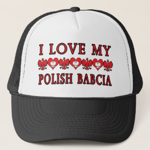 I Liebe Mein Polnisch Babcia Truckerkappe