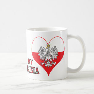 I Liebe mein polnisches Busia Kaffeetasse