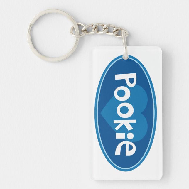 I Liebe mein Pookie Schlüsselanhänger (Vorderseite)