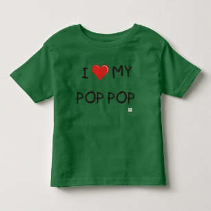 I LIEBE MEIN POP-POP KLEINKIND T-SHIRT