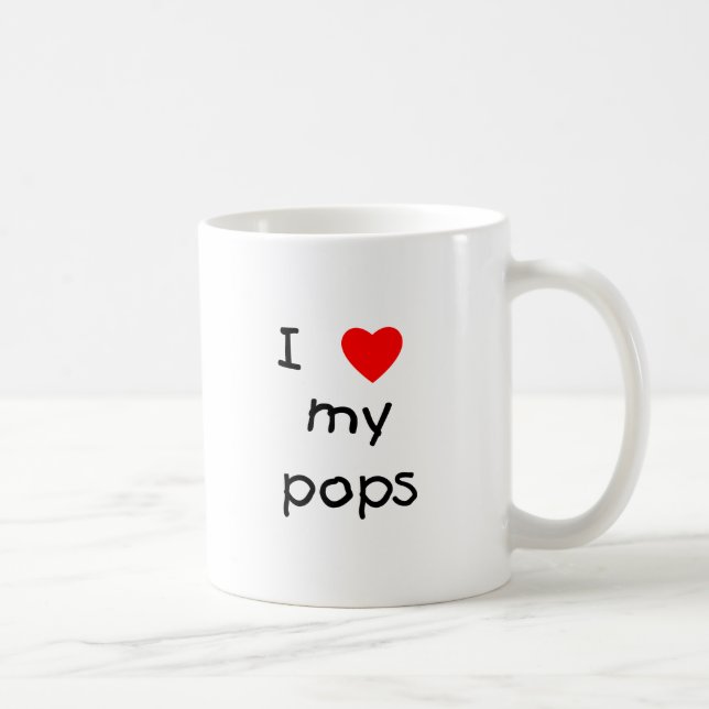 I Liebe mein Pop Tasse (Rechts)