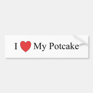 I Liebe mein Potcake Autoaufkleber