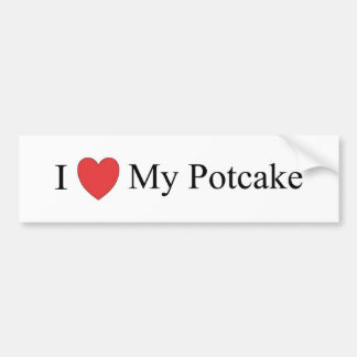 I Liebe mein Potcake Autoaufkleber