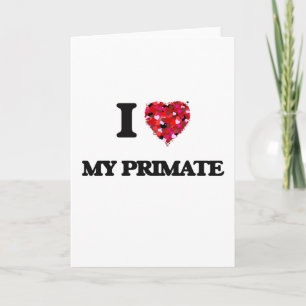 I Liebe mein Primat Karte