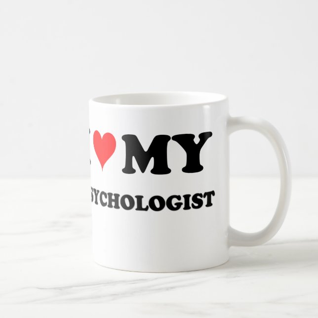 I Liebe mein Psychologe Tasse (Rechts)