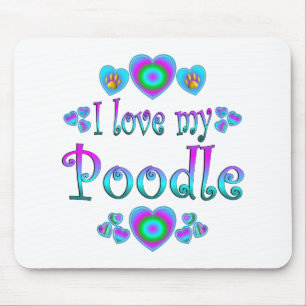 I Liebe mein Pudel Mousepad