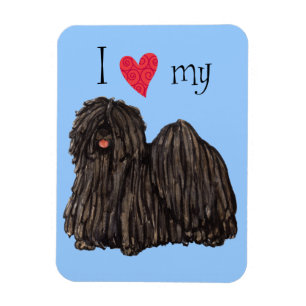 I Liebe mein Puli Magnet