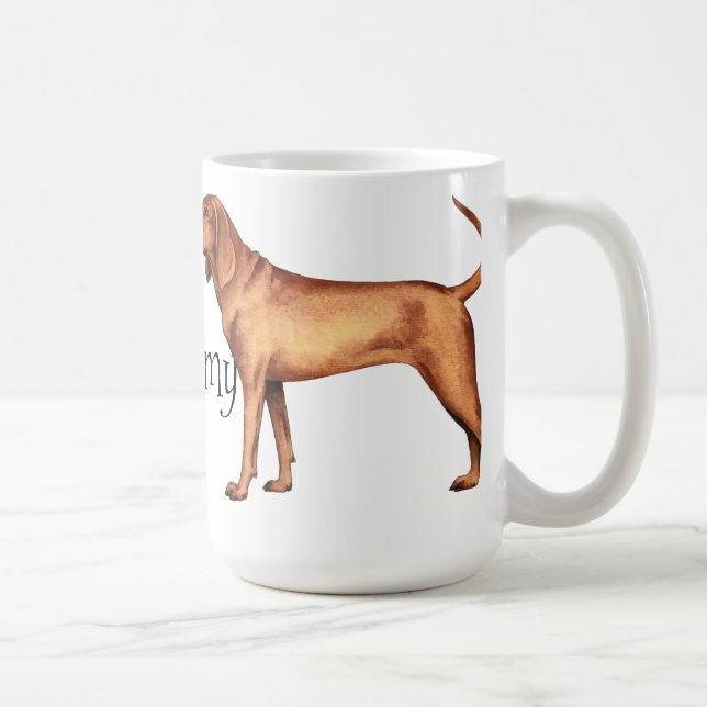 I Liebe mein Redbone Coonhound Kaffeetasse (Rechts)