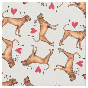 I Liebe mein Redbone Coonhound Stoff