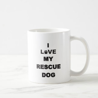 I Liebe mein Rettungs-Hund Tasse