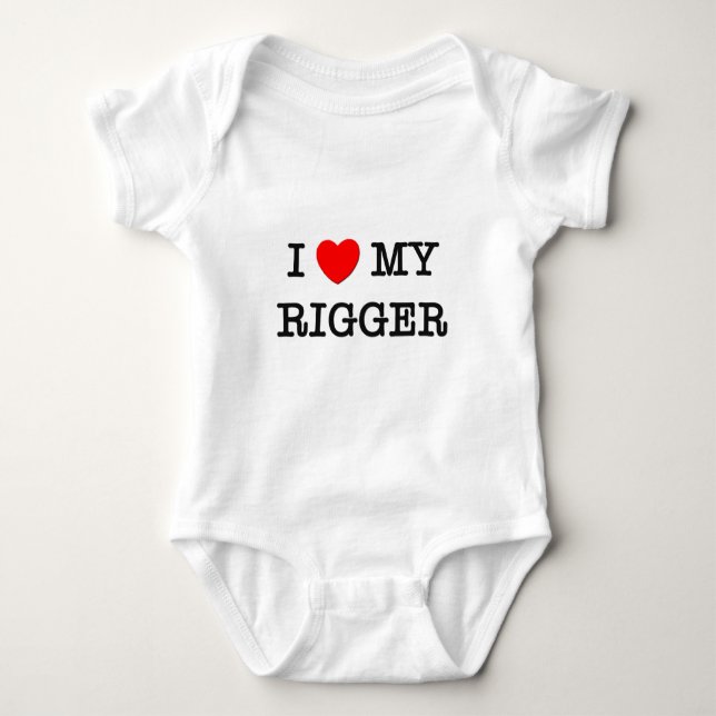 I Liebe mein RIGGER Baby Strampler (Vorderseite)